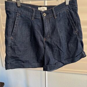 Nicole Miller Blue Jean Shorts High-Waisted Relaxed Fit